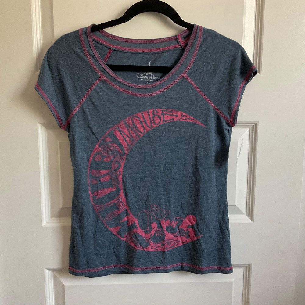 Disney Parks Mickey Mouse Graphic Tee - Grey/Red - Size XS